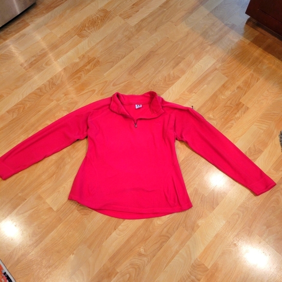 Under Armour Quarter Zip Pullover Fushia Fleece Size L - Picture 1 of 7